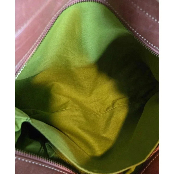 Rue Princesse Paris Distressed Leather Double Handle Shoulder Bag Handbag Tassel - Picture 11 of 12